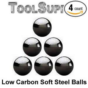 Four 1 1/2 Soft Polish steel bearing balls AISI 1018 machinable low 