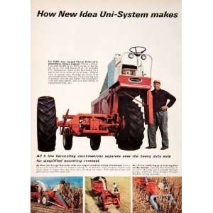  1966 Ad Avco Uni Sheller Combine Harvesting Forage Farming 