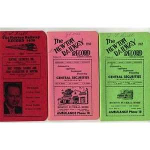  3 Newton Kansas Railway Records 1950 1952 & 1970 Notebooks 