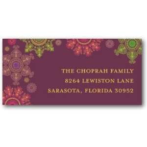  Holiday Return Address Labels   Charming Henna By Hello 