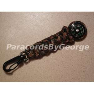   Keychain fob / Zipper pull with 20mm survival compass 