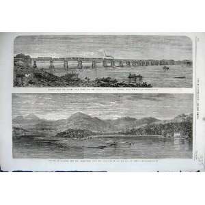  1862 Finlairg Loch Tay Perthshire Viaduct Train India 