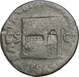   Janus Temple Architectural PeaceTime ROME Authentic Ancient Roman Coin