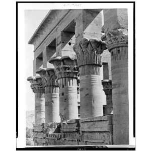 Kiosk of Emperor Trajan,Pharaohs Bed,Philae,Egypt 1850  