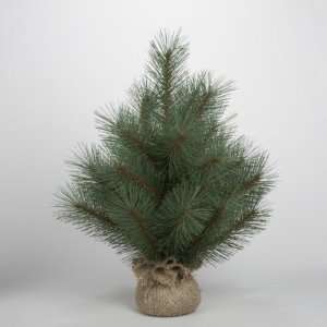   Long Needle Burlap Christmas Trees 18   Unlit