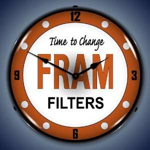  Fram Oil Filters Lighted Wall Clock