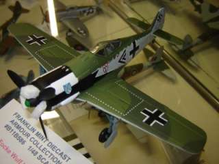 Franklin Mint Armour COLLEC B11B586 FW 190 Focke Wulf Luftwaffe JG1 