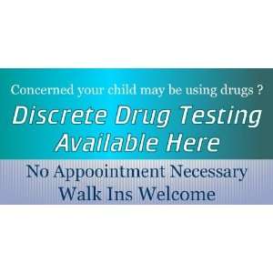  3x6 Vinyl Banner   Concerned Your Child May Be Using Drug 