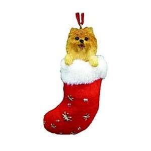  Santas Little Pals Red Pomeranian Ornament