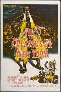The Colossus of New York 1958 Original U.S. One Sheet Movie Poster 
