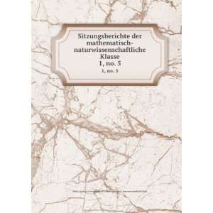   in Wien Mathematisch  Naturwissenschaftliche Klasse Books