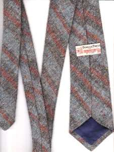Donegal Tweed Shandon of Cork Irish Ireland Wool Blue Vtg Striped Mens 