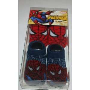  Marvel Spider Man Baby Socks   2 Pair   Size 0 12 Months 