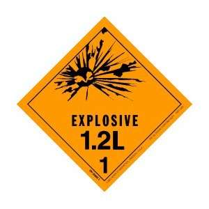  Explosive 1.2L Label, 4 X 4, hml 462, 500 Per Roll 