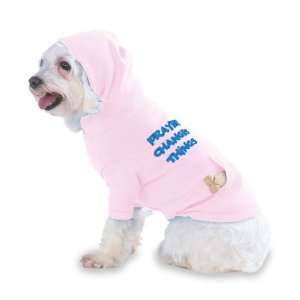 Prayer changes things Hooded (Hoody) T Shirt with pocket for your Dog 