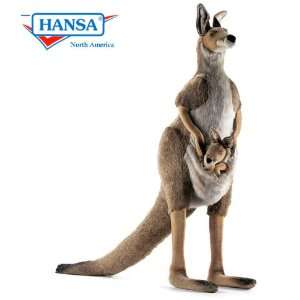  HANSA   Kangaroo, Mama and Joey   Lifesize (3235) Toys 