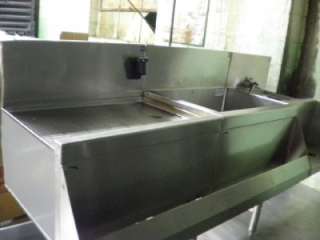 PERLICK BAR SINK w/ICE CHEST 67 X 24 X 38 2 COMPART  