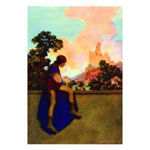  The Knave Watching Violetta Depart by Maxfield Parrish 