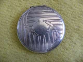 STERLING SILVER VINTAGE FACE POWDER COMPACT  
