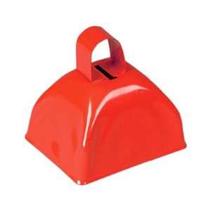  Super Cool 3 Red Metallic Costume Accessory Cow Bell 