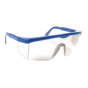  Shark Safety Glasses Clear Lens Blue Frame 1 Pair