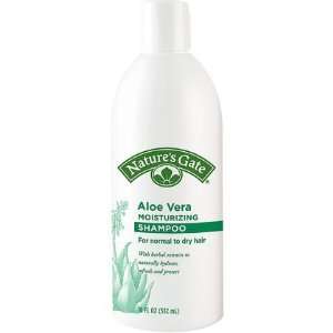  Natures Gates Moisturizing Shampoo with Aloe Vera, 18 oz 