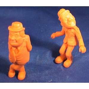   and Hardy 2 Rubber Figures Set of 2 (Orange Style 4) 