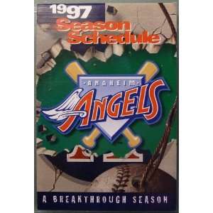   Angels Fold Out Season Schedule   3 1/2 x 2 1/2 