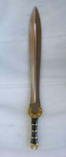 High Quality Ancient Greek Roman Style Sword Leather Sheath Brass Wood 