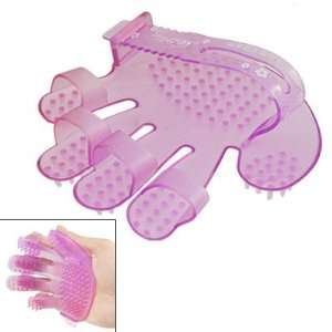  Soft Plastic Hair Wash Hand Pad Shampooing Massager Clear 