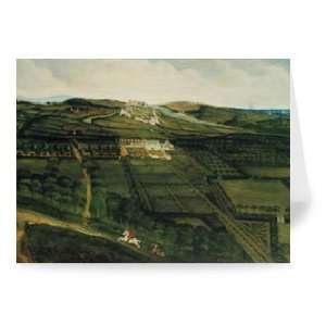  A Distant View of Corfe Castle by P   Greeting Card 