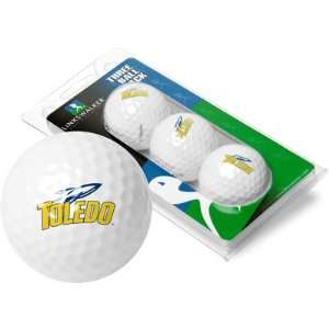  Toledo Rockets 3 Pack of Logo Golf Balls Sports 
