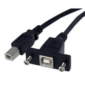 ft Panel Mount USB Cable B to B   F/M. 1FT USB 2.0 F/M PANEL MOUNT 