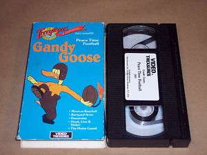 vhs terrytoons gandy goose peace time football video  
