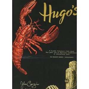   Hugos Menu On Cohasset Harbor Massachusetts 1970s 