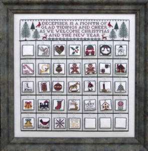 Countdown to Christmas Advent Calender Blue Ribbon Des  