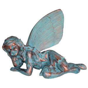  GSI Homestyles Olivia Fairy Statuary 16 L Bronze Patina 