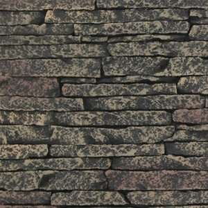   /Outdoor Siding Panel, Stacked Stone, Gray   Sample
