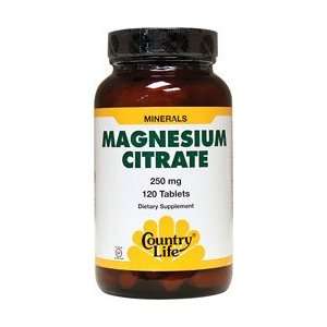  Country Life Magnesium Citrate, 120 tabs Health 