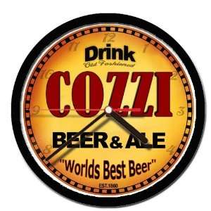  COZZI beer and ale cerveza wall clock 