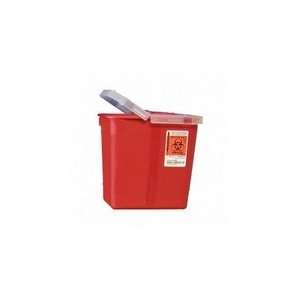 UMISRHL100990   Biohazard Sharps Container W/Clear Hinged 