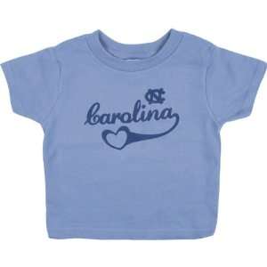 North Carolina Tar Heels Toddler Girls Light Blue Heartbreaker T Shirt