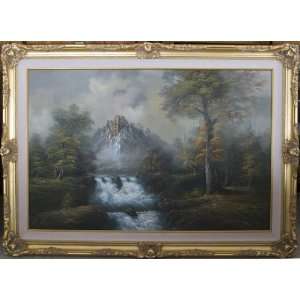  The Hidden Cascades Original Oil Painting by Antonio 