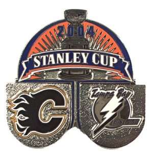  2004 Stanley Cup Flames vs Lightning Pin Sports 