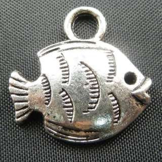  15pcs tibetan silver fish Charms 19x18mm  