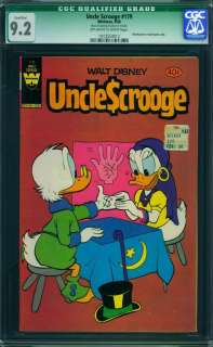 UNCLE SCROOGE 179 CGC 9.2   OW/W   Qualified  