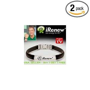  IRenew Band Energy Bracelet Band 2 PACK BLACK Health 