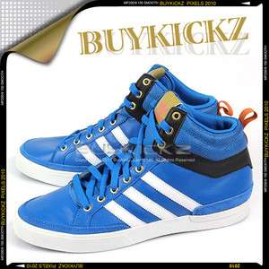 Adidas Topcourt Blue/White/Black Mid Top Leather Classic Sports 