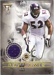 2001 TITANIUM DOUBLE SIDED JERSEY RAY LEWIS / BRYAN COX  
