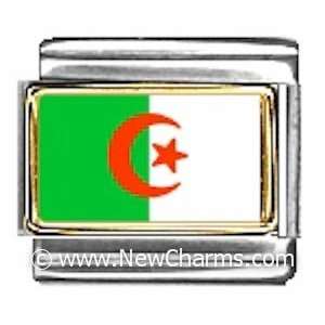  Algeria Photo Flag Italian Charm Bracelet Jewelry Link 